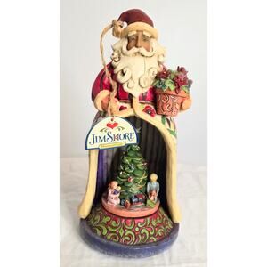 2007 Jim Shore Heartwood Creek Santa Christmas Spirit Lives Within Us Music Box